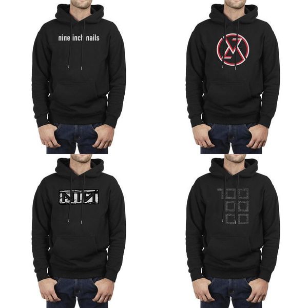 

men design printing nine inch nails 2 black fleece hoodies vintage friends thin hoodie nine inch nails animal magic mike black band logo