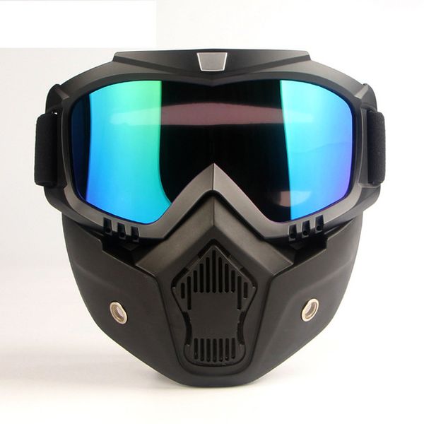 

fashion adults detachable wind dust proof filter respirator mouth face mask motorcycle helmet protective eyewear workplace safety wear