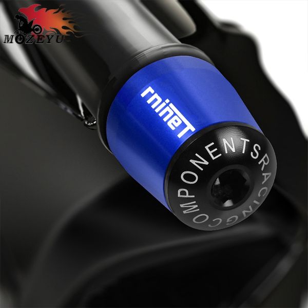 

blue/black handle bar end grips cap for rninet 2015-2019 rninet /pure cnc billet aluminum motorcycle handlebar ends