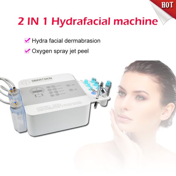 

portable hydra dermabrasion peel facial hydrafacial oxygen spray gun spa salon use facial care machine ce dhl, Black;white