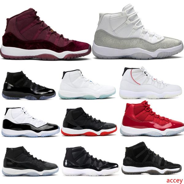 

white metallic silver vast grey 11 mens 11s basketball shoes concord 45 legend blue space jam gym red designer sneakers sport shoes with