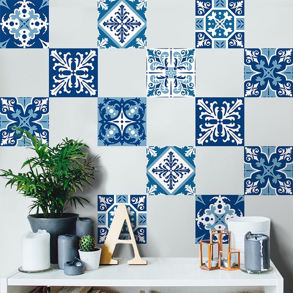 

factory price imitation 3d tile stickers bathroom floor decoration waterproof wear-resistant small tile self-adhesive balcony floor