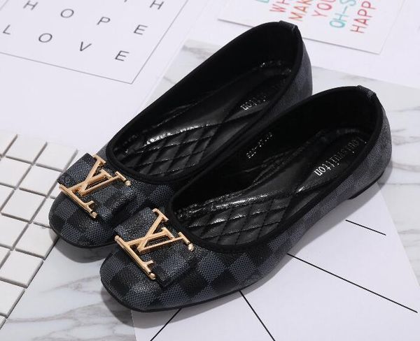 

2020 brand1 13 loui 13 vuitton 13 women hoe big ize 35 42 lide fa hion de igner hoe neaker ladie flat 36 42, Black