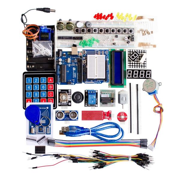 Freeshipping NEUES Funduino d-Versionskit U r3-Entwicklungsboard-Kit mit Membranpad