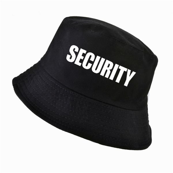 

security men's printed women bucket hat fashion outdoor hip hop cap harajuku summer sun fisherman hats panama gorro