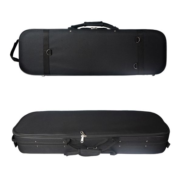 

1/4 size violin case box hard shell protect storage carry violin cases with hygrometer black