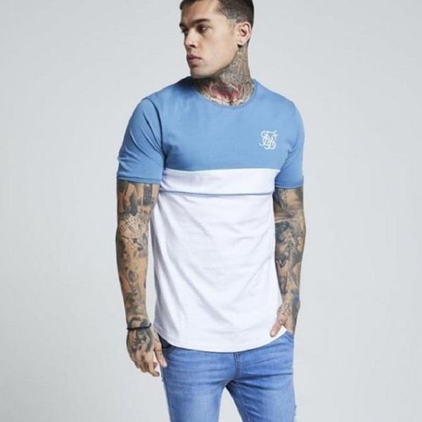 

fashion sik silk man shirts patchwork camiseta masculina west casual shirt man hip hop t shirt men camisetas hombre m-2xl, White;black