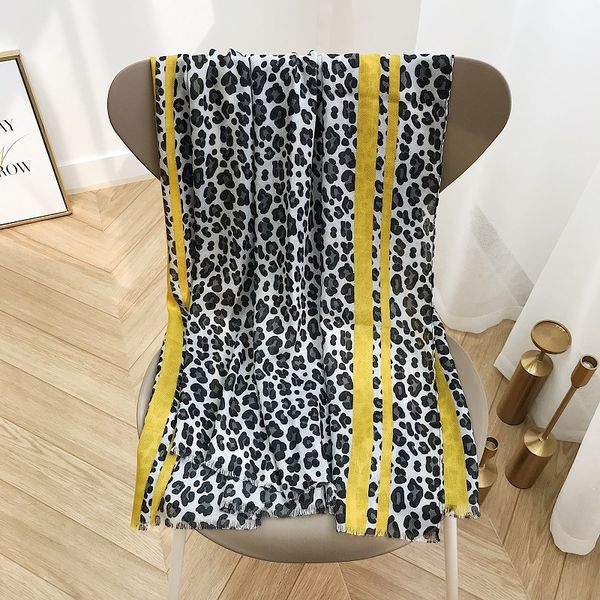 

kyqiao echarpe femme hiver women designer leopard scarf girls autumn winter spain stye yellow red leopard patchwork scarf