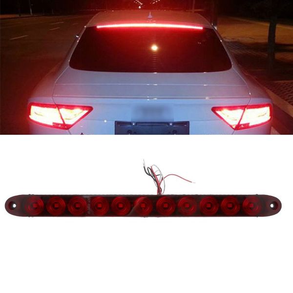 

1 pcs 12v 11 leds truck led brake light car sturn tail lamp long bar signal waterproof super bright light red car styling