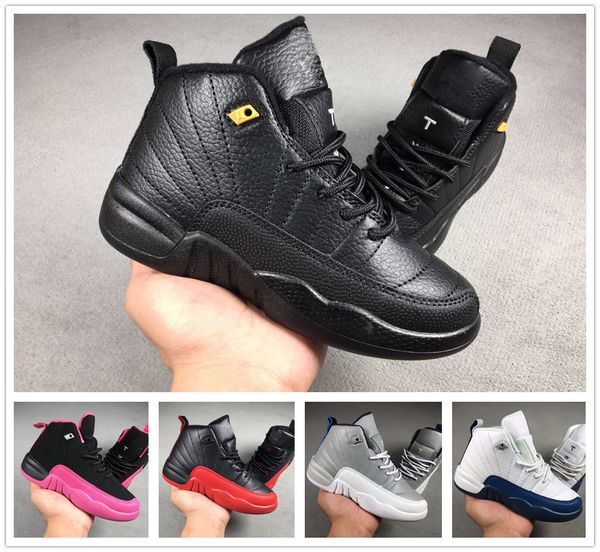 

nike air jordan aj12 2018 бренд 12 Детская обувь Дети J12s Баскетбольная обувь Высокое качество