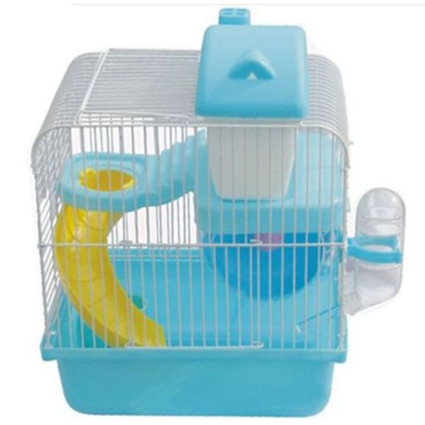 

hamster gerbil mouse small pet cage 2 storey levels floor water bottle wheel pet supplies home garden