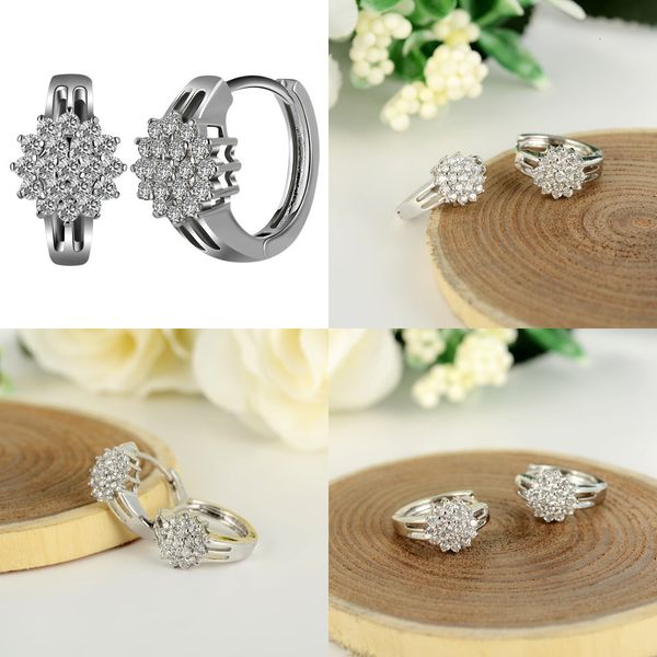 

the sun zircon ear buckle popular plating white gold: diamond pearl ladies designer earrings pandora, Silver