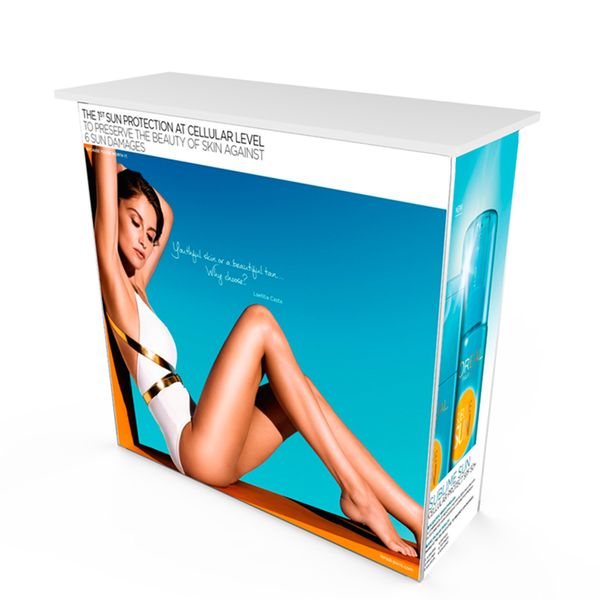 

торговая выставка хлопает вверх счетчик с хлопает вверх ткань напряжения верхней части таблицы структуры hdf печатая среднюю полку портативн