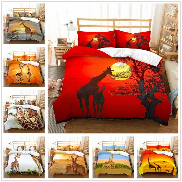 3d Customized Giraffe Duvet Cover Comforter Cover Bedding Set