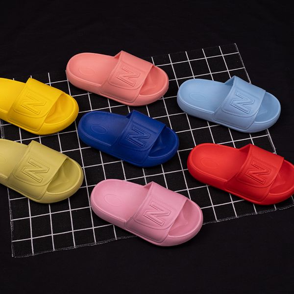 

children slippers for boys soft bottom household fashion flip-flops baby girls indoor shoe bathroom kids slippers eva summer, Black;grey