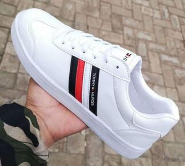 

n10 new 2020 fashion men casual shoes for women with leather black red blue stripes ace sneakers black white size 36-44