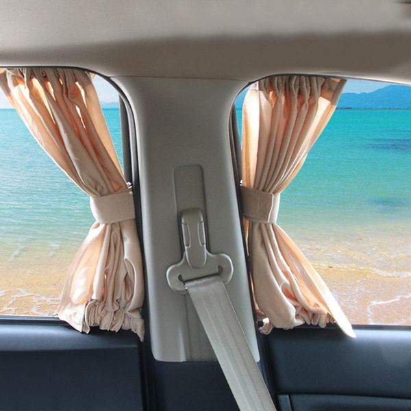 

2pcs car sun shade window sunshade elastic side window car visor cover sunshade curtains styling
