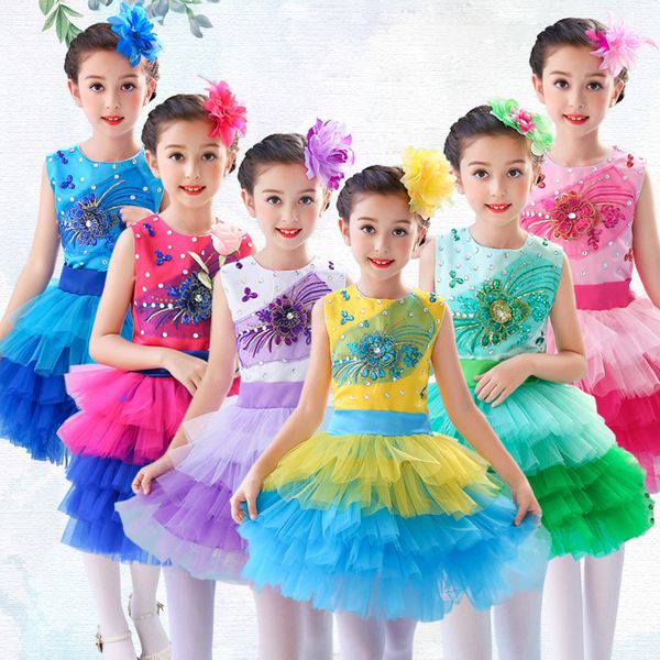 

children's dancewear crazy chicken costume infant animal costume yellow duck dance clothes bird cosplay dance dress ballet dress, Black;red