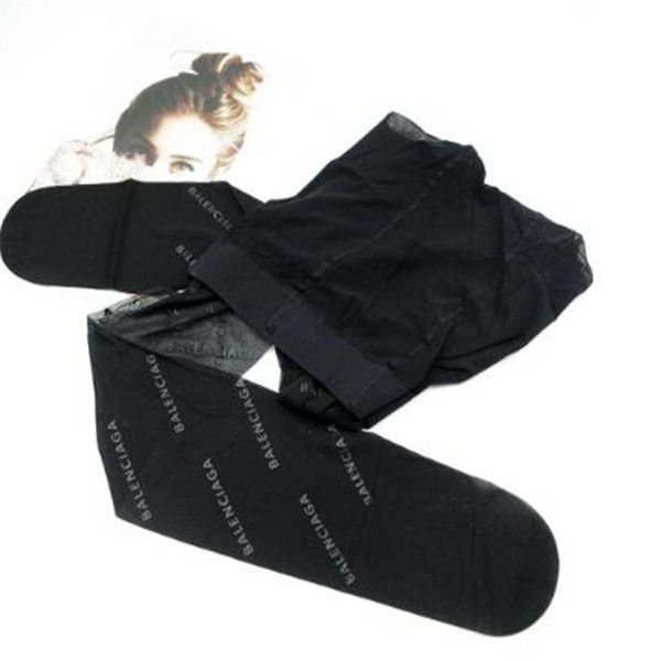 

ба письмо transparent чулки европа америка new pure color флокирование письмо pantynose женщины черные колготки, Black;white