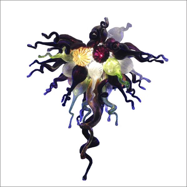 

100% glass pendant lamps art designer murano glass led modern chandelier bright colorful modern pendant lamps