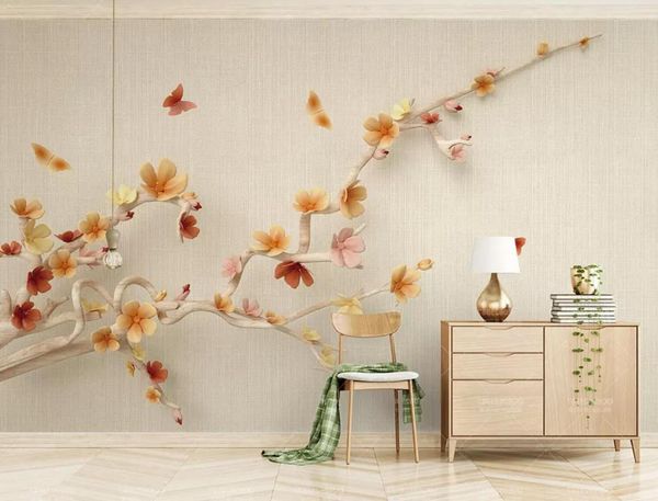 

self-adhesive] 3d flowers and butterflies 1815279 wall paper mural wall print decal murals