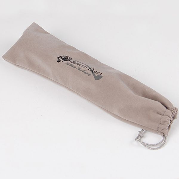 

lovely custom gift logo printed soft velvet long jewelry pouch bag