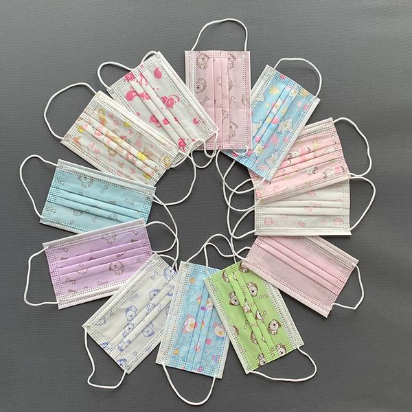 

cartoon boys anti kids mouth non-woven pollution masks mask fa for girls respirator breathable child disposable ohwb print v wtvb
