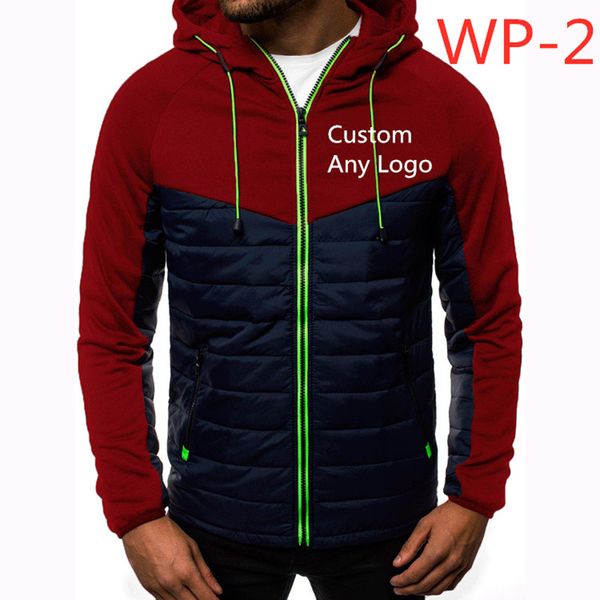 

wp-2 men's winter hooded duck down jackets warm thick zipper classic male winter overcoat down splice jackets, Black