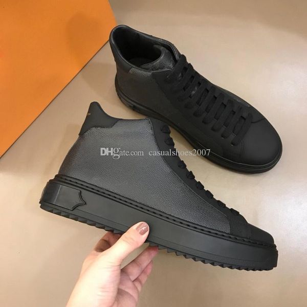 

высокое качество роскошные туфли мужские дизайнерские туфли из натуральной кожи для мужчин с коробкой 38-45, Black