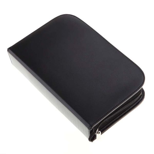 

29 pockets makeup brushes bag pu leather zipper holder case men women travel make up brush cosmetics organizer 26x17x6.8cm