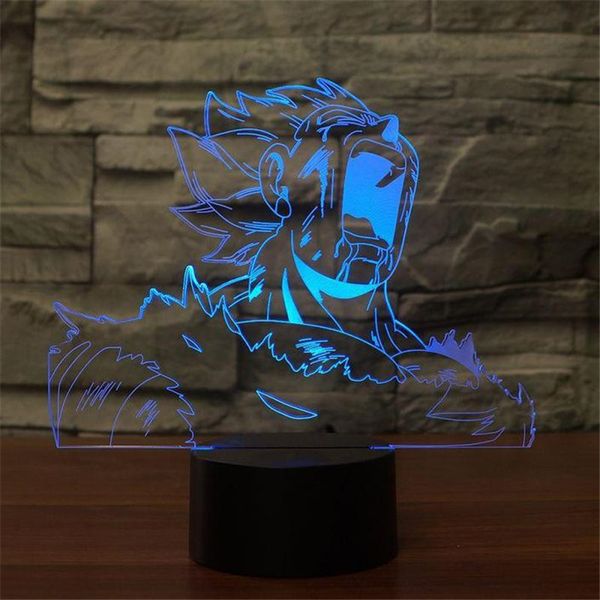 

dragon ball vegeta 3d light led nightlights color changing remote control dragon ball super led desk lamp for bedroom decoration