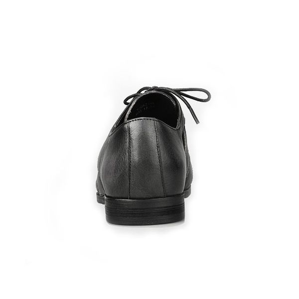 

Retro Rome Summer Business Man Casual Lace Up Sandals Hollow Out Breathable Genuine Leather Gladiator Block Low Heels Men Shoes