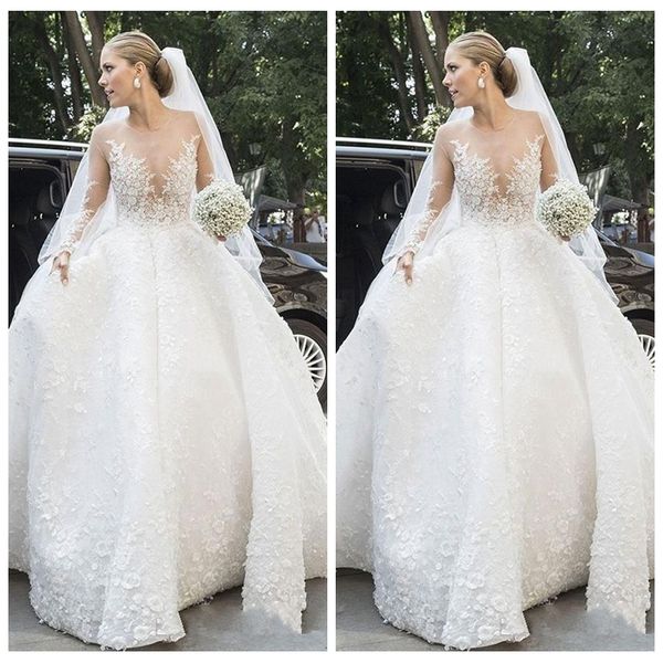 

white long sleeve ball gown lace wedding dresses bridal gowns 2019 sheer plus size bohemian african wedding gowns beaded