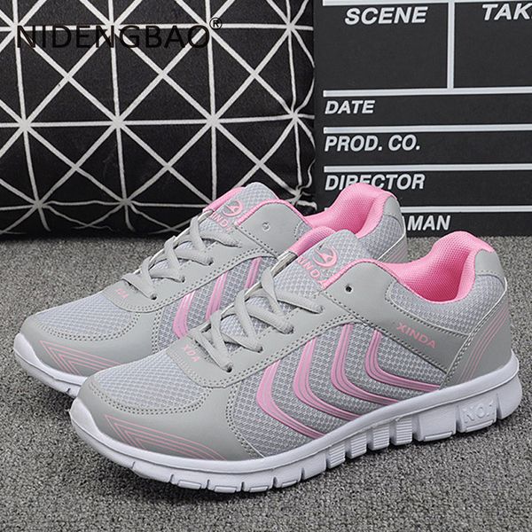 

women outdoor sport shoes lace-up mesh sneakers breathable running shoes size 35-41 chaussures femme zapatillas mujer deportiva