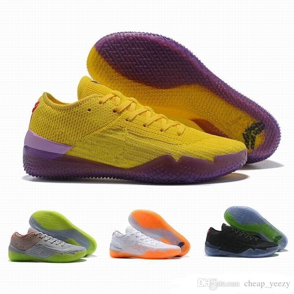 

2018 kobe a.d. nxt 360 react mens basketball shoes yellow strike mamba day bryant multicolor sneakers