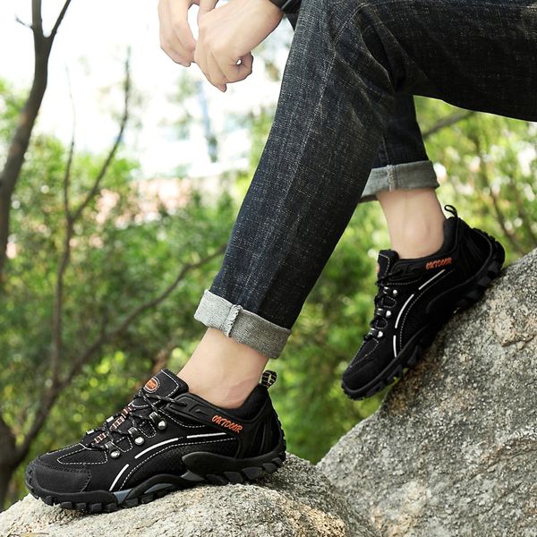 

men breathable walking shoes outdoor camping climbing shoes men trekking sneakers walking botas zapatos de hombre