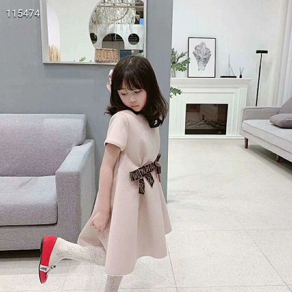 

Ф бант для девочек с короткими рукавами толстые платья лета 2020 года Детский бутик одежда 12Т маленьких девочек платья хлопка специальные продукты