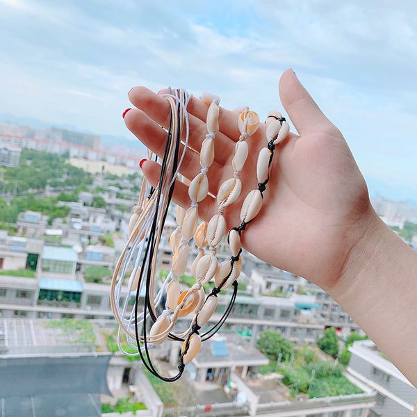 

trendy natural summer beach shell choker necklace simple bohemian seashell necklace jewelry for women girls birthday gift, Golden;silver