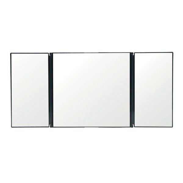 

1pc car vanity folding car visor mirror adjustable auto makeup tri-fold folding mirror for vanity