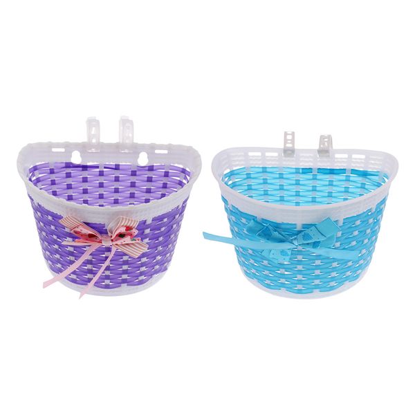 

2x children kids girls front basket bike cycle