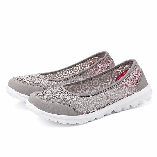 

women flats shoes comfortable flat mesh fabric spring summer shoes female zapatos de mujer slip on for women, Black