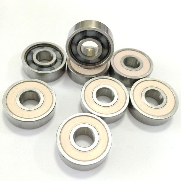 

8pc well-known 608 ceramic si3n4 ball bearing abec11 competition skating cruiser skateboard longboard scooter wheel reds bearing syufj