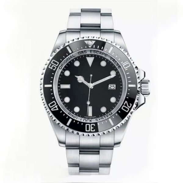 

wholesale mens watch sea-dweller ceramic bezel 44mm stainless steel 126660 automatic black blue dial cameron diver mens watches wristwatches, Slivery;brown