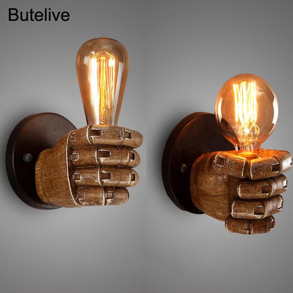 

vintage wall lamps industrial wall light fist hand held antique vanity light loft retro living room bedroom stairs led e27