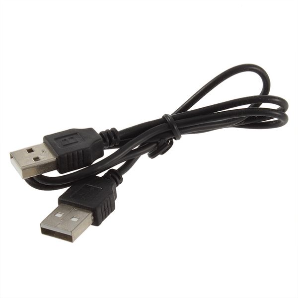 

1pc black usb 2.0 male to male m/m extension connector adapter cable cord wire new