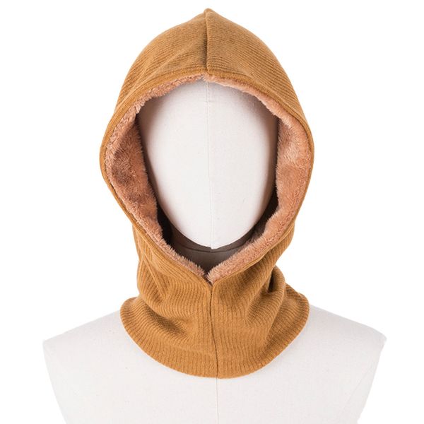 

hooded hat winter spring cashmere warm hooded collar cap women men knitted neck warmer scarf 13 colors head caps beanie