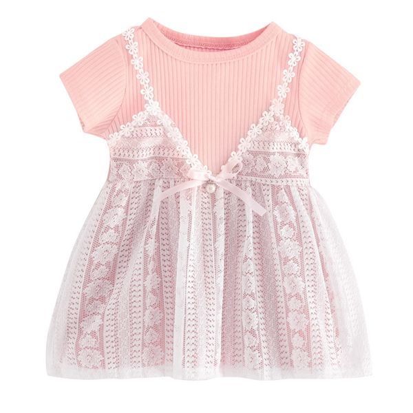 

baby girl dress summer toddler infant lace princess wedding dresses for girls children birthday party dress kids clothes, Red;yellow