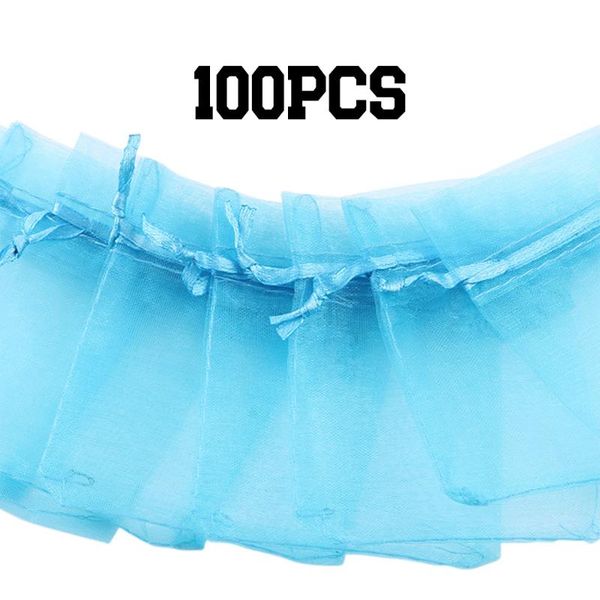 

25/100pcs gift sweet bags wedding favors party sheer charm candy jewelry pouches