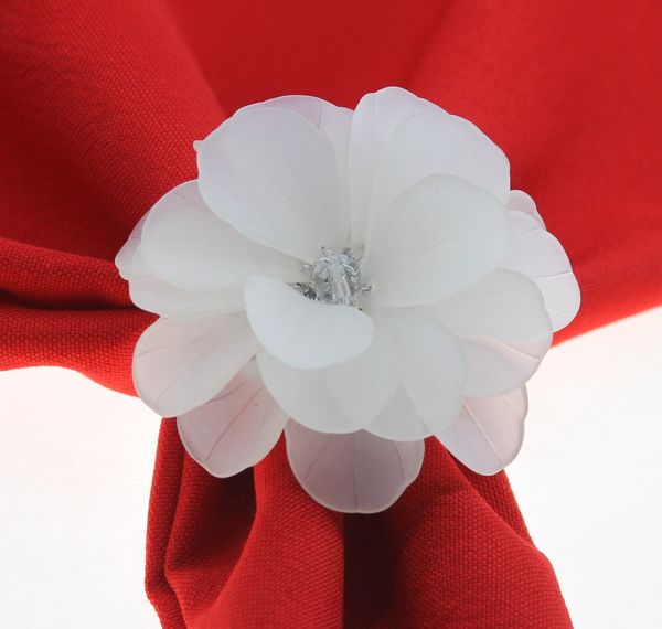 

beads flower napkin ring flower napkin holder for wedding table decoration many colors wholesale ing