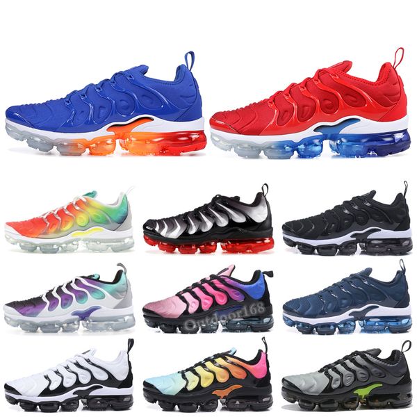

2019 TN Plus Designer Running Shoes USA Black Speed Red White Creamsicle AAA Quality Men Women Walking Sports Sneakers US 5.5-11